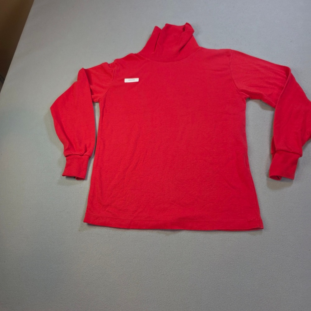 Vintage Tally-Ho Creation Red Turtleneck Long Sleeve Shirt Medium Single Stitch